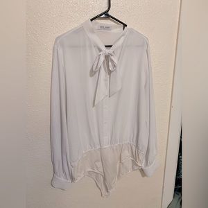 Kate Kasin blouse/ bodysuit, professional secretary style